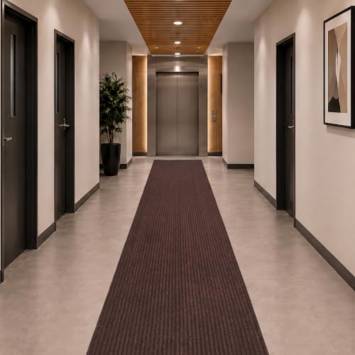 Ottomanson 3x52 Hallway Runner Rug – Non-Slip Indoor Outdoor Door Mat by Ottomanson