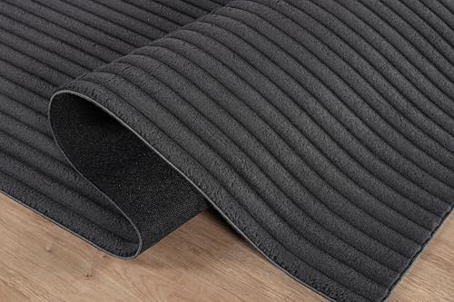 Fluffy Area Rug 2 x 7 Modern Durable Ultra Soft Plush Ribbed Indoor Rugs - Image 5