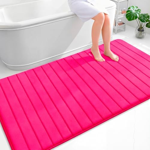 OLANLY Memory Foam Large Bath Mat 70x46, Super Soft Absorbent Bathroom Rugs by OLANLY