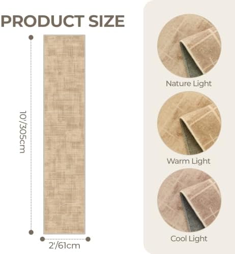 2x10 Runner Rug Non Slip, Washable Hallway Runner Rug - Image 2