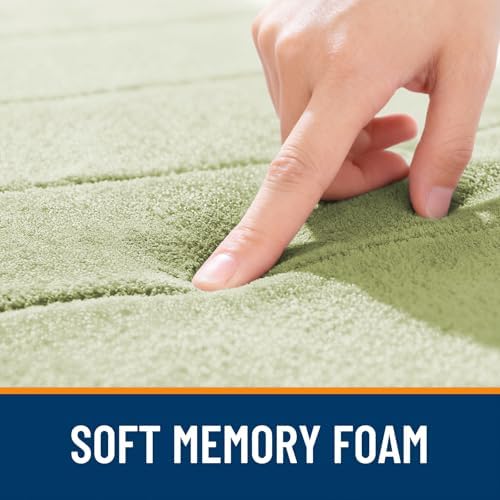 OLANLY Memory Foam Bath Mat 35x24, Super Soft and Absorbent Bathroom Rugs - Image 5