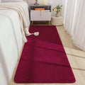 BENRON Soft Runner Rugs for Bedroom Hallway 2x6 Wine Red, Non Slip Washable by BBENRON
