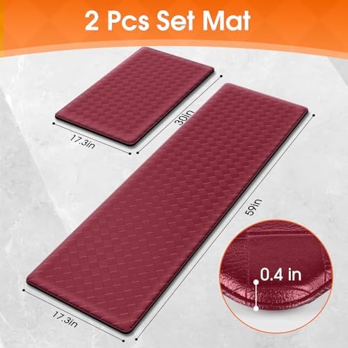 TranquilRelax 2-Piece Kitchen Mats, Cushioned Non-Slip Floor Mats - Image 2