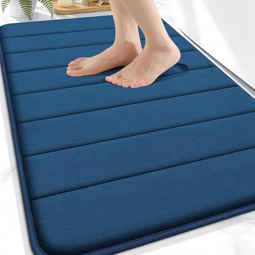 OLANLY Memory Foam Bath Mat 32x20, Super Soft and Absorbent Bathroom Rugs by OLANLY