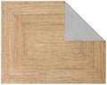 Bedsure 5x7 Printed Jute-Look Washable Area Rug, Soft Polyester Fleece by BEDSURE