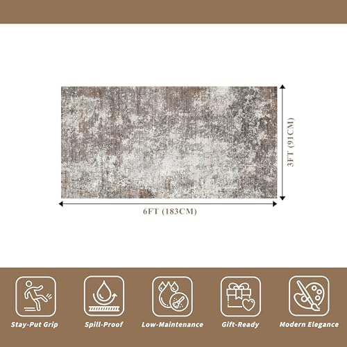 3x6 Non-Slip Washable Entryway Rug - Image 2