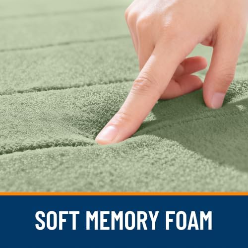 OLANLY Memory Foam Large Bath Mat 70x46, Super Soft Absorbent Bathroom Rugs - Image 5