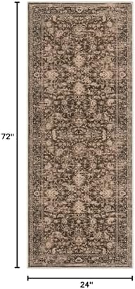 KILOCOCO Hallway Runner 2x6 Washable Runner Kitchen Rug, Rust Brown Red - Image 2