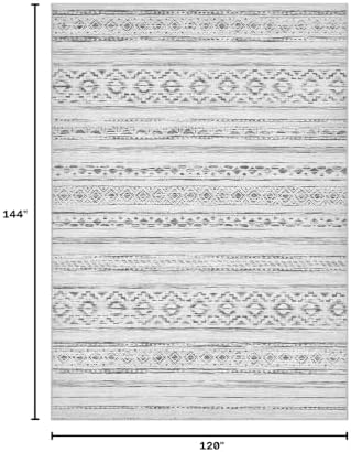 cotiled Boho 10x12 Area Rug for Living Room: Large Moroccan Washable Rug - Image 2