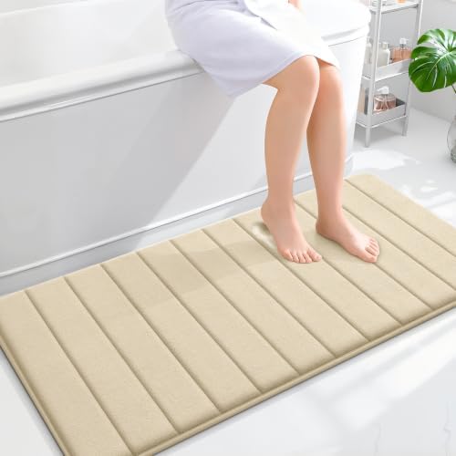 OLANLY Memory Foam Long Bathroom Rugs Runner 47x24, Super Soft Absorbent by OLANLY