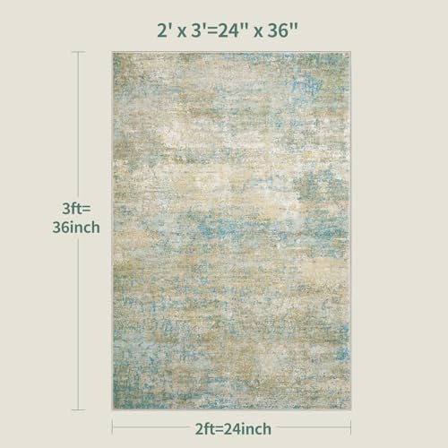 Tangsoo Abstract 2x3 Washable Rugs - Image 2