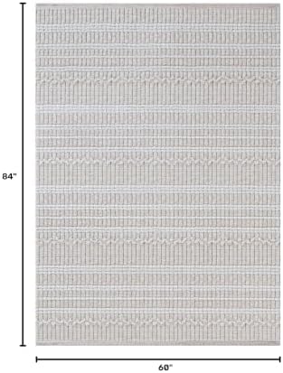 Modern Indoor Rug Stripe 5x7 Area Rugs - Image 2