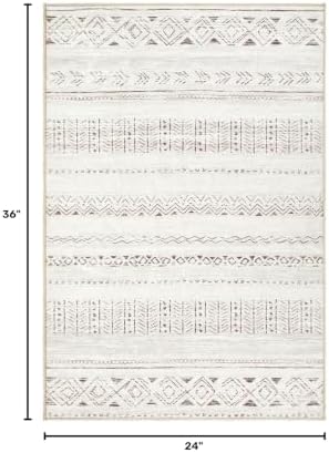 cotiled Washable 2x3 Entryway Rugs: Boho Moroccan Soft Small Rug - Image 2