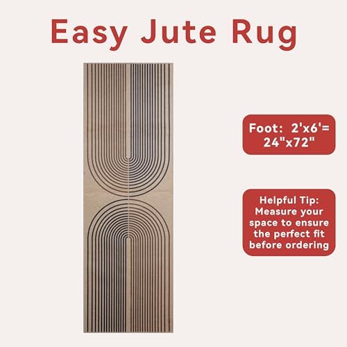 Tangsoo Easy Jute 2x6 Washable Runner Rug - Image 3
