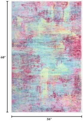 IOHOUZE Abstract Area Rug 3x5 Ft Washable Rugs - Image 2