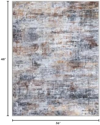 IOHOUZE Abstract Area Rug 3x4 Ft Washable Rugs - Image 2