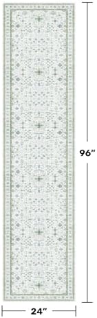 Hazo Haus Washable Oushak 2x8 Bathroom Runner Rug - Image 2