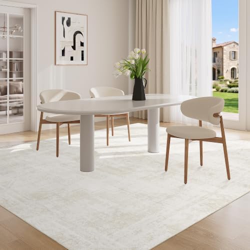 DUKINO 5x7 Area Rug for Living Room, Washable Abstract Rug Non Slip - Image 3