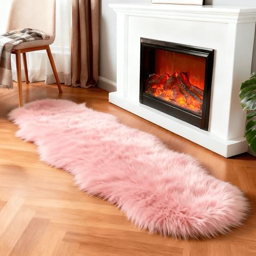 linmopm Faux Fur Sheepskin Rug, 2x6 ft Runner by Limopmfauxfurproducts