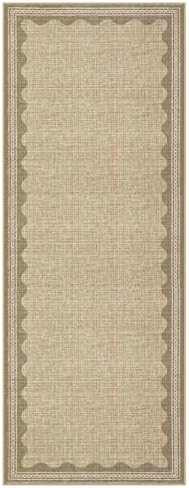 GarveeHome 2x6 Runner Rug for Hallway Washable Kitchen Rugs Non Slip Solid Tan - Image 5