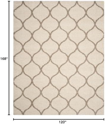 SAFAVIEH Hudson Shag Rug 10'x14', Soft Plush Modern Ivory & Beige SGH280D - Image 2