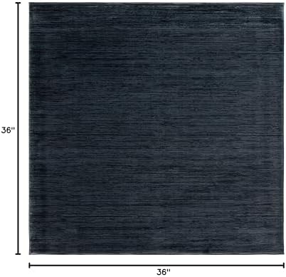 SAFAVIEH Vision Square Rug 3', Modern Tonal Black VSN606Z - Image 2