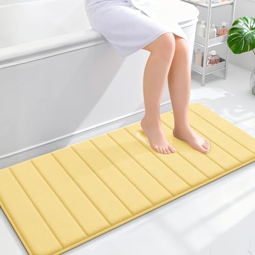OLANLY Memory Foam Long Bathroom Rugs Runner 47x20, Super Soft Absorbent by OLANLY
