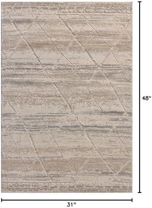 Loloi Amber Lewis Monty Collection MOT-02 Ivory/Natural 2'-7" x 4', .50" Pile - Image 2
