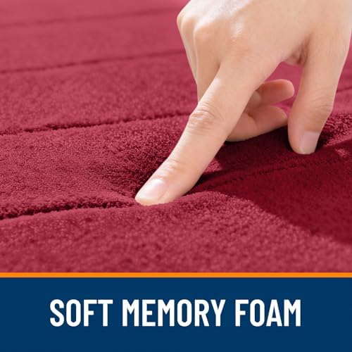 OLANLY Memory Foam Long Bathroom Rugs Runner 47x24, Super Soft Absorbent - Image 5