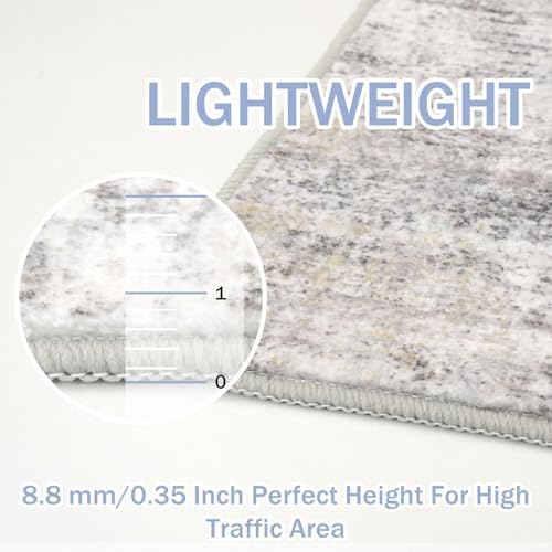IOHOUZE Abstract Area Rugs and Runners Sets 2x3 and 2x6 Ft, Washable Entryway - Image 4