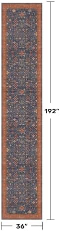 Hazo Haus Boho Washable 3x16 Extra Long Hallway Runner Rug, Non-Slip Stain & - Image 2