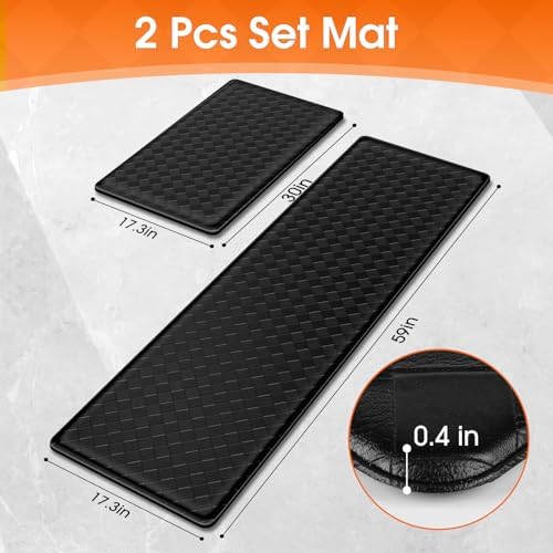TranquilRelax 2-Piece Kitchen Mats, Cushioned Non-Slip Floor Mats - Image 2