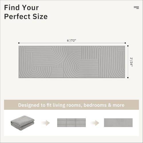 Soalmost 2x6 Washable Kitchen Runner Rug - Image 2