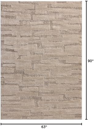 Loloi Amber Lewis Monty Collection MOT-04 Taupe/Beige 5'-3" x 7'-6", .50" Pile - Image 2