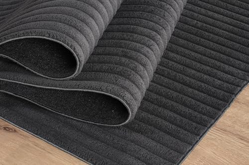 Fluffy Area Rug 4 x 6 Modern Durable Ultra Soft Plush Ribbed Indoor Rugs - Image 7