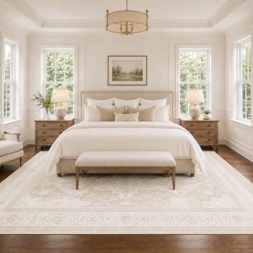 9x12 Area Rugs Washable Large Vintage Rug - Image 2