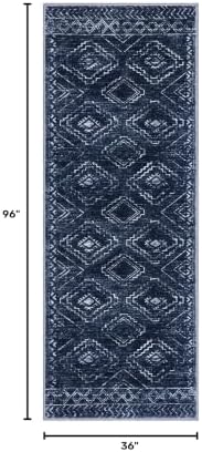 KILOCOCO Washable Runner Rug 3x8 ft Non Slip Runners - Image 2