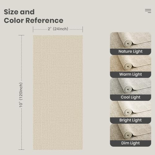 Valenrug 2x10 Runner Rug Non Slip, High-Low Pile Hallway Runners - Image 2