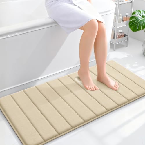 OLANLY Memory Foam Long Bathroom Rugs Runner 44x20, Super Soft Absorbent by OLANLY