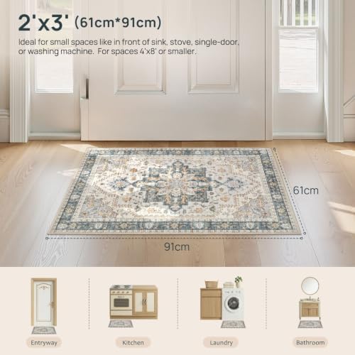 Tortania Area Rug 2x3 Doormat - Image 2