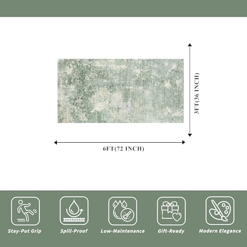 Washable Kitchen Runner Rug 3x6 - Image 2
