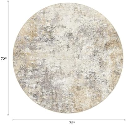 UERMEI 6ft Round Area Rug Living Room Rugs - Image 2