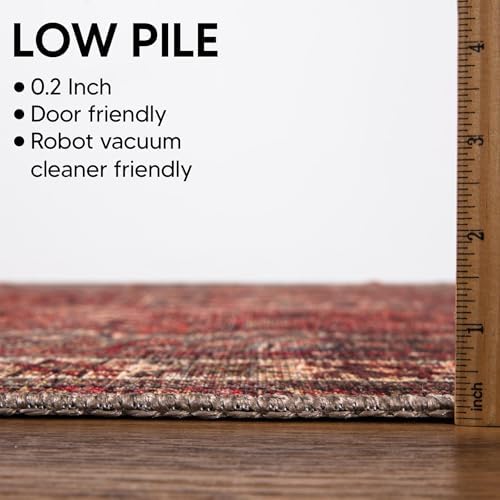 Keen Home Design Vintage Washable Area Rug, Non-Slip Low Pile - Image 2