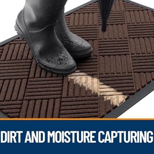 OLANLY Front Door Mat Outside Entrance 35x23, Waterproof Heavy-Duty Doormat - Image 3