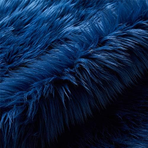 EasyJoy Ultra Soft Fluffy Shaggy Area Rug Faux Fur Rug Chair Cover Seat Pad - Image 5