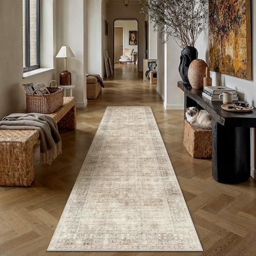 HUGEAR Beige 3x10 Neutral Runner Rugs - Image 2