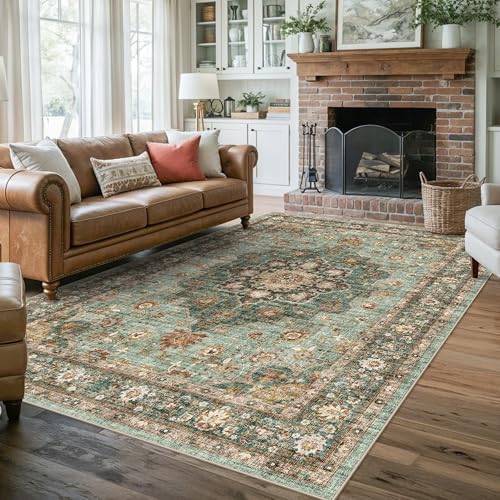 6x9 Large Area Rugs for Living Room: Soft Non-Slip Machine Washable Rug by TOPRUUG