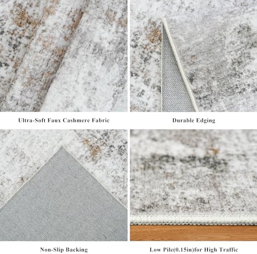 4x4 Square Entryway Rug Washable – Non-Slip Small Area Rug - Image 5