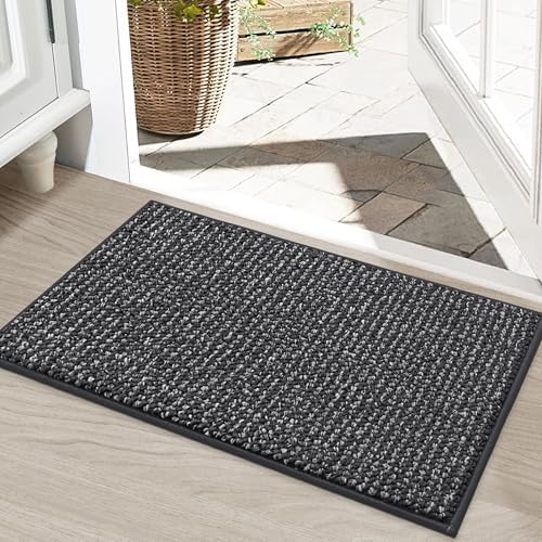 BEQHAUSE Dirt Trapper Door Mat 20"x32", Non-Slip Washable Doormat by BEQHAUSE