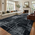 8x10 Extra Large Grey Fluffy Soft Area Rug Non-Slip by ModernHomeDecor